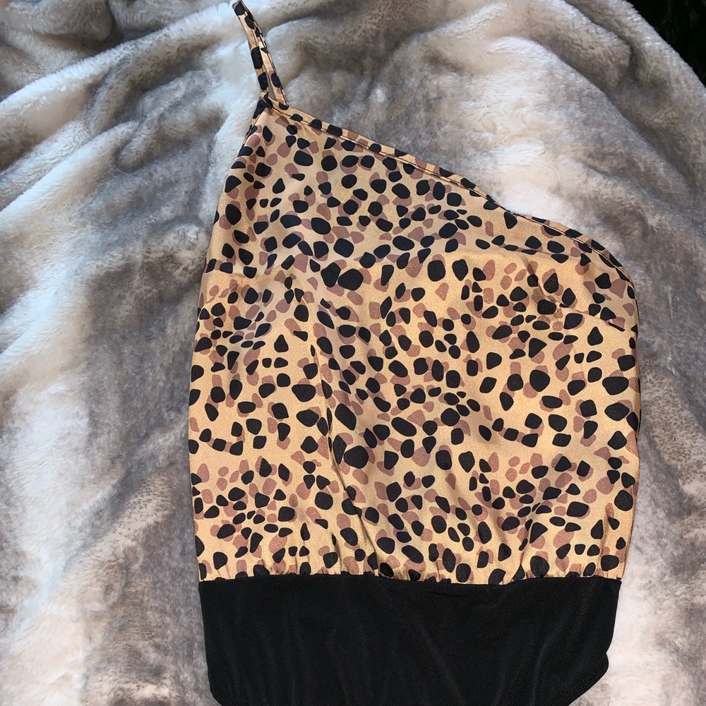 Cheetah One Strap Shoulder Body Suit
